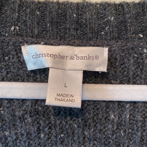 Christopher & Banks Sweater- Sz L - Picture 4 of 9